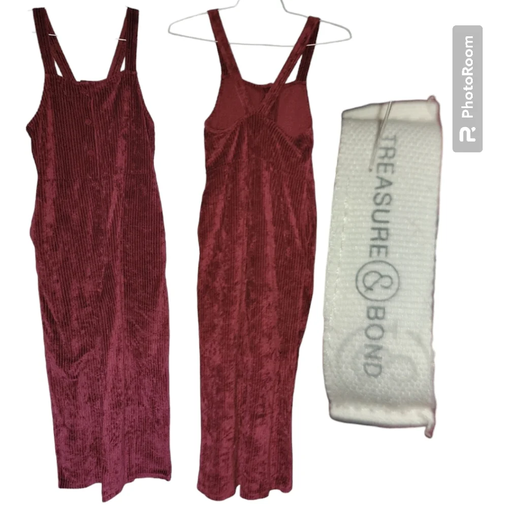 Treasure & Bond Red Corduroy Overalls - L (10/12) - Picture 2 of 7